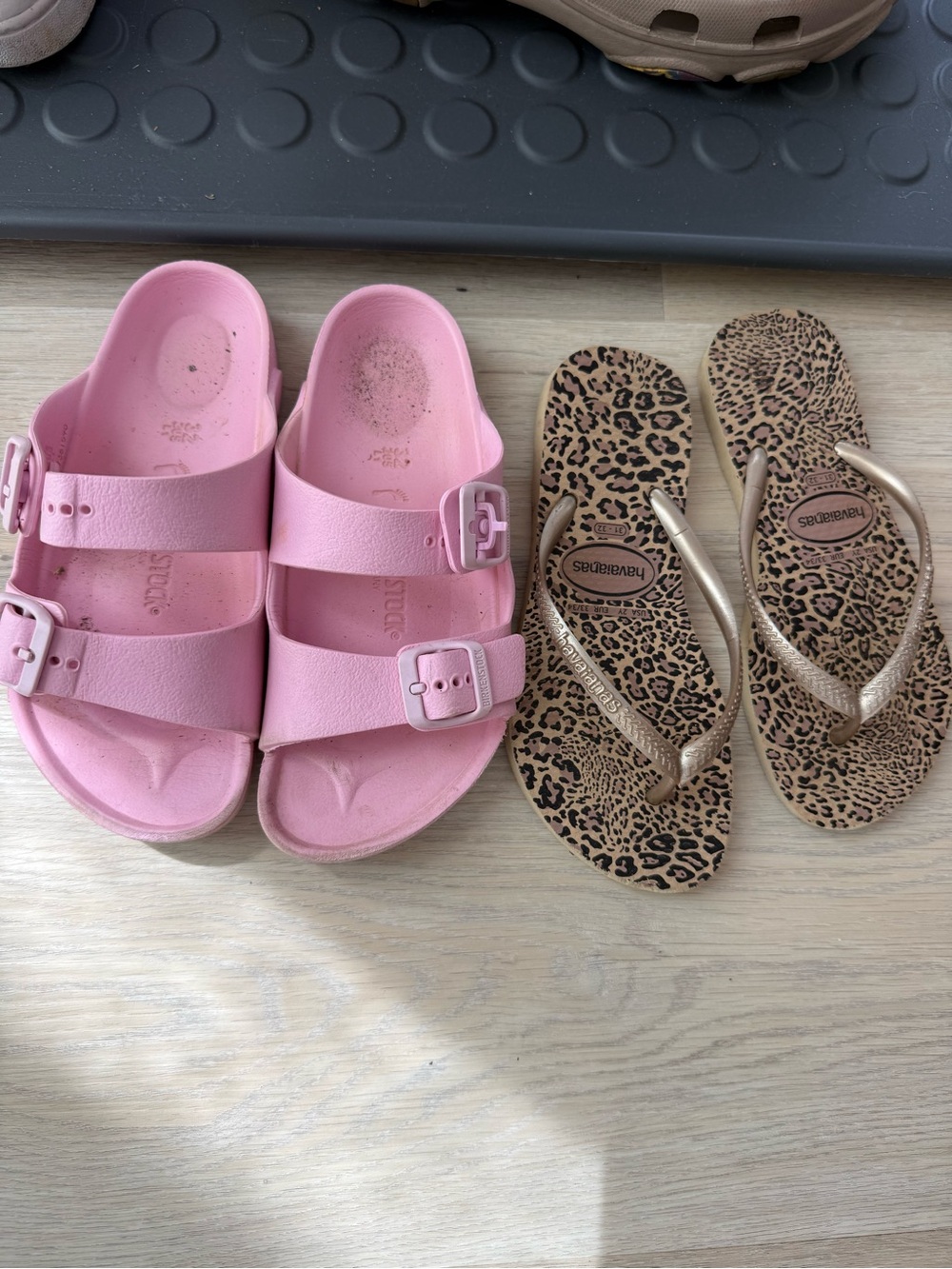 Birkenstock Kids Pink EVA Two-Strap Sandals